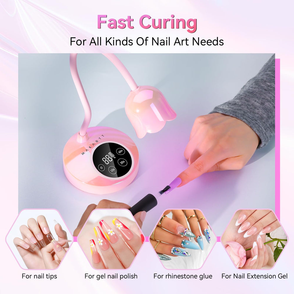 Makartt 30W compact nail lamp delivers quick, even cures.