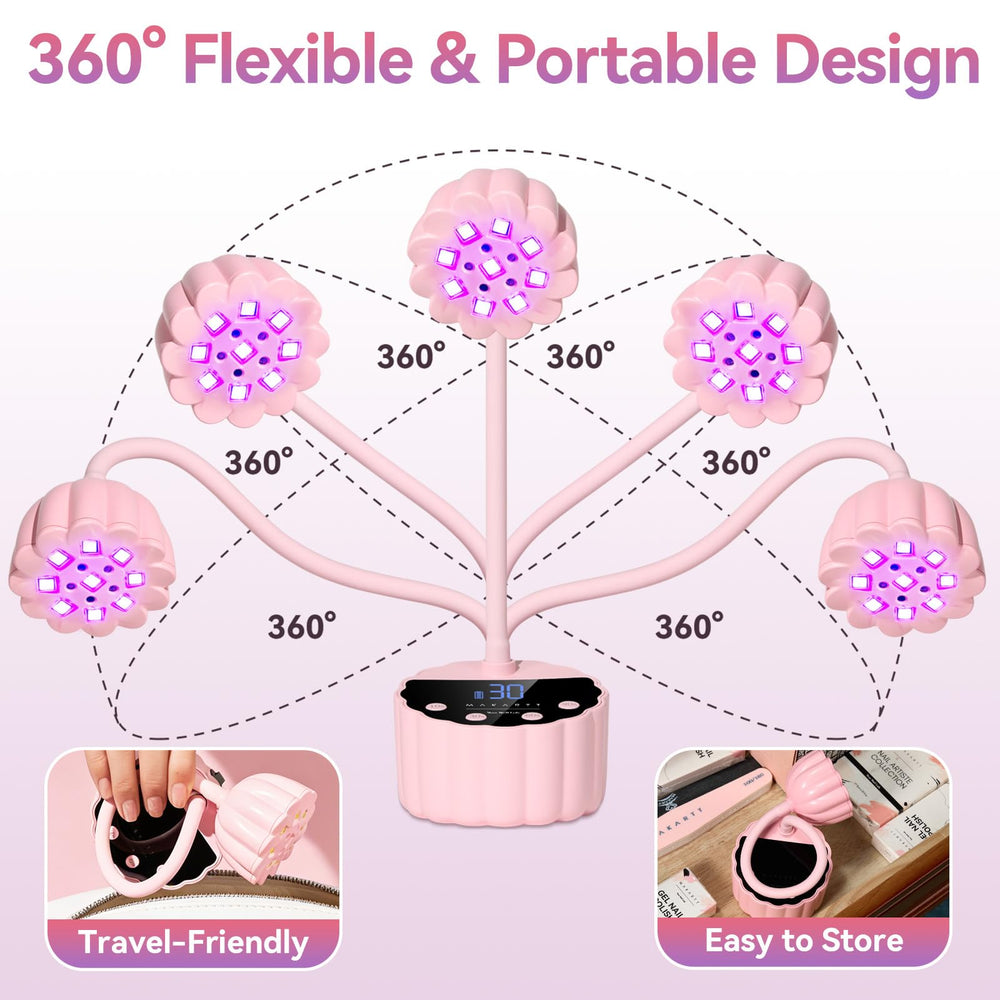 Makartt 360-degree gooseneck lamp supports flexible positioning