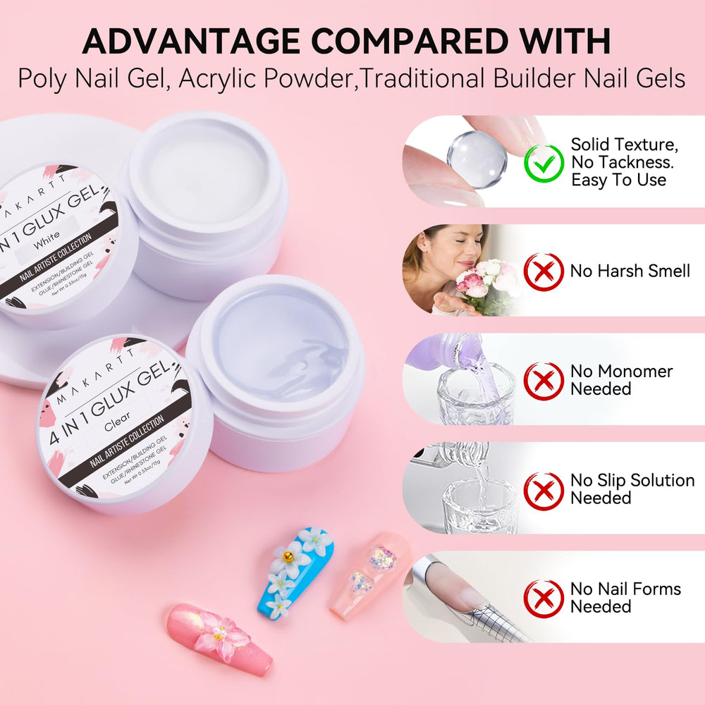 Makartt 3D gel, aplicación fácil para manicura 3D en casa.