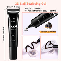 Makartt 3D Gel para dibujar lineas y formas en uñas.