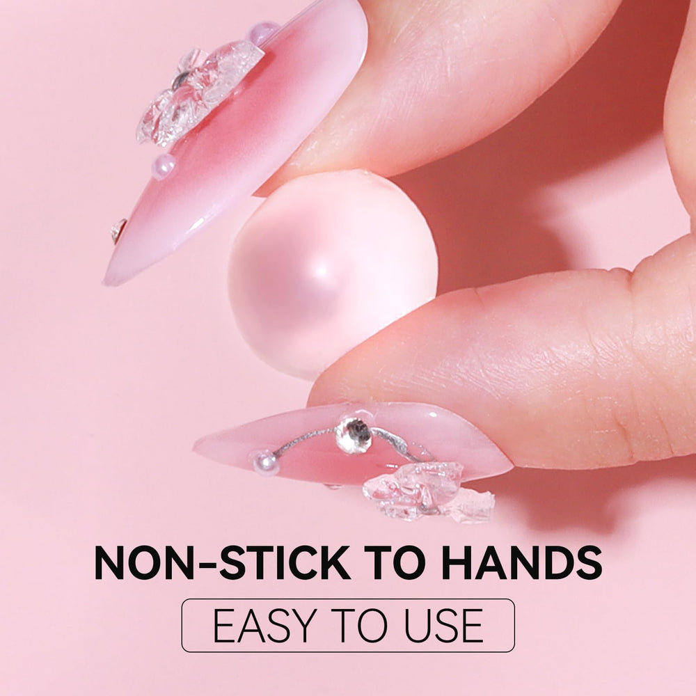 Makartt 3D gel nail art kit, gel blanco, perfecto para extensiones.