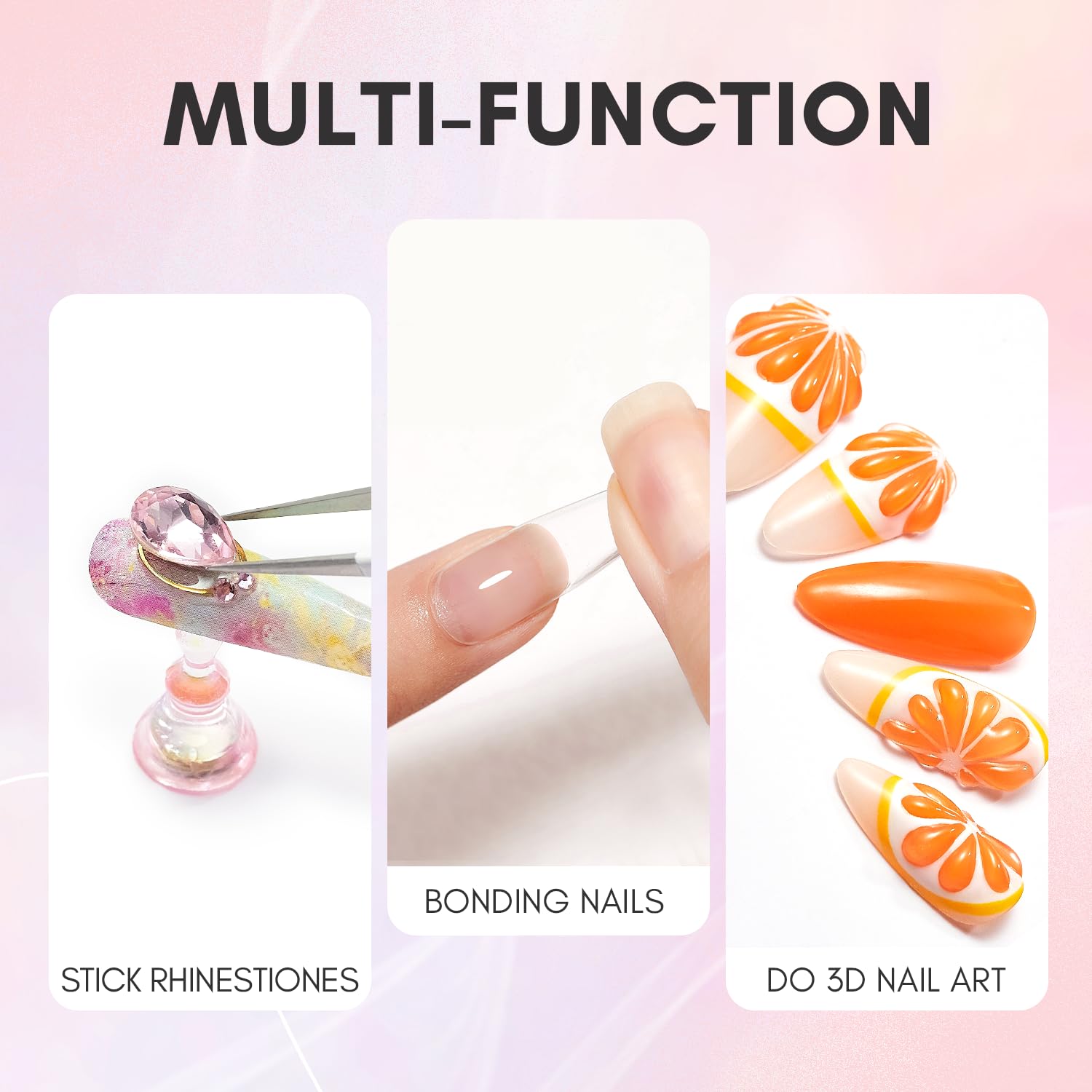 Makartt gel nail glue: aplicación fácil y controlada para principiantes.