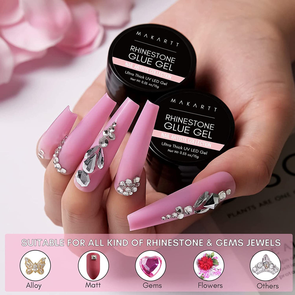 Aplicación de piedras en uñas con Makartt para diseño preciso