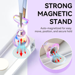 Makartt base rectangular, soporte estable para trabajar uñas con comodidad.