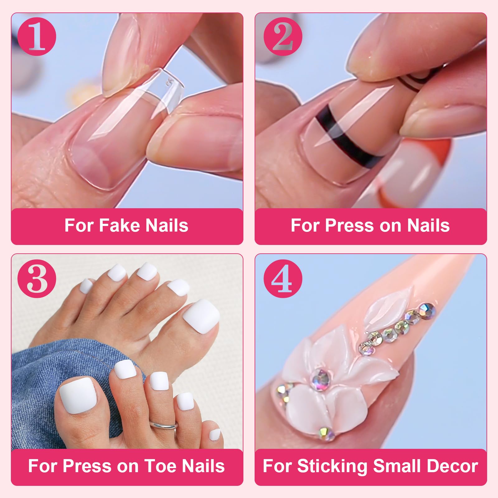 Makartt nail glue for broken nail repair and small decor securement.