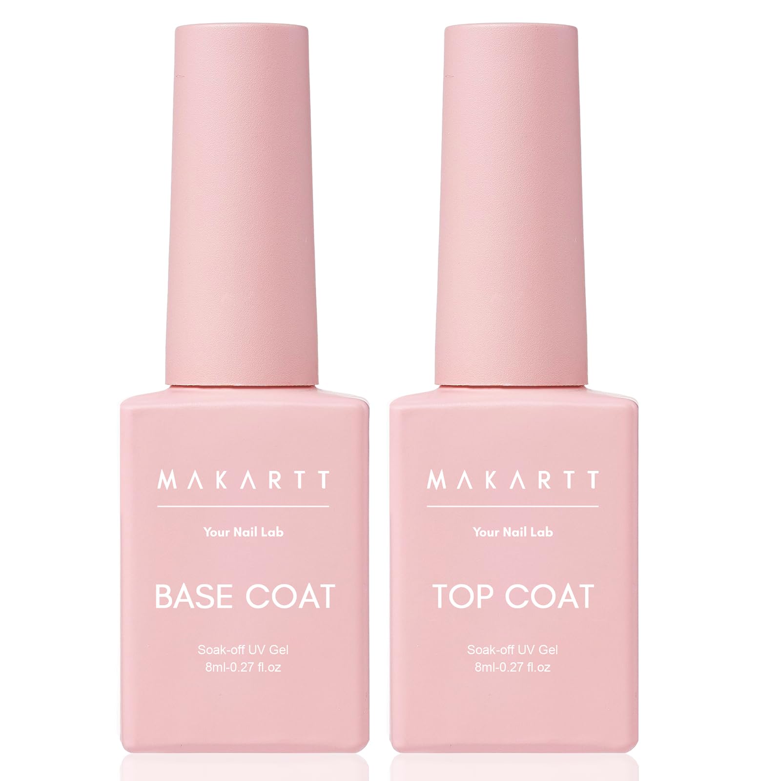Makartt clear base coat bottle prepared for ultra-strong adhesion.