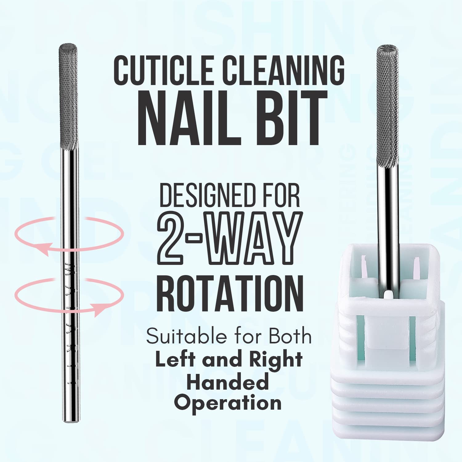 Makartt compact drill head sharpens nail shapes for professional-looking results.