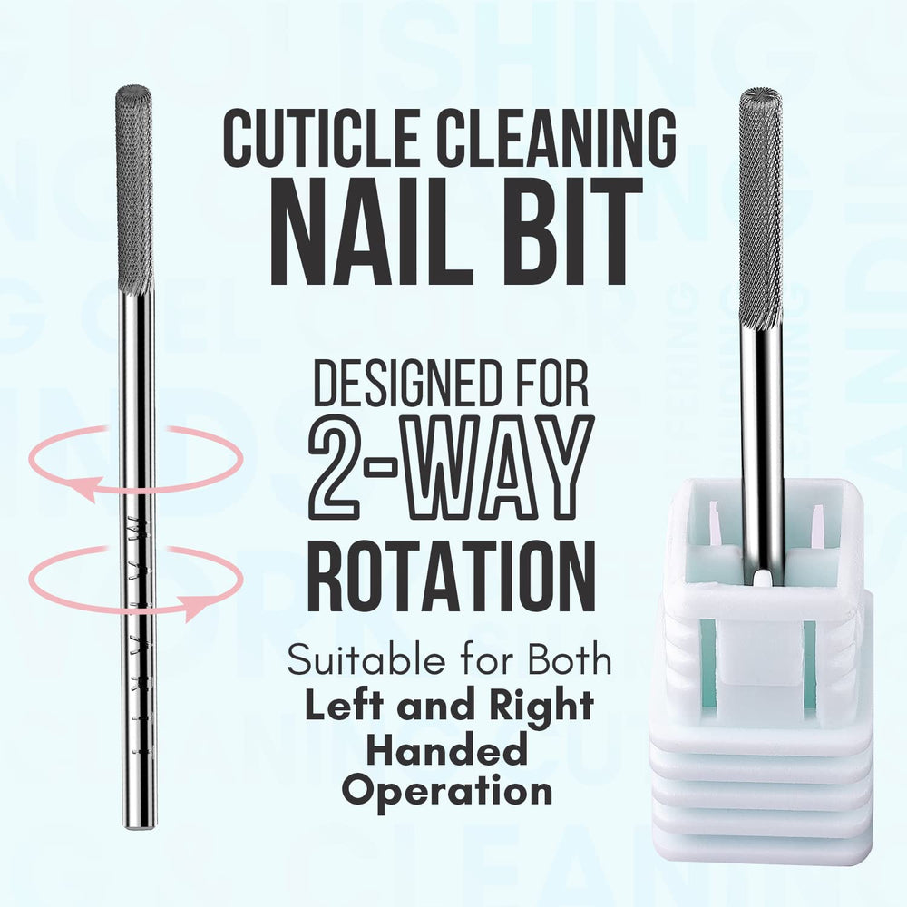 Makartt compact drill head sharpens nail shapes for professional-looking results.