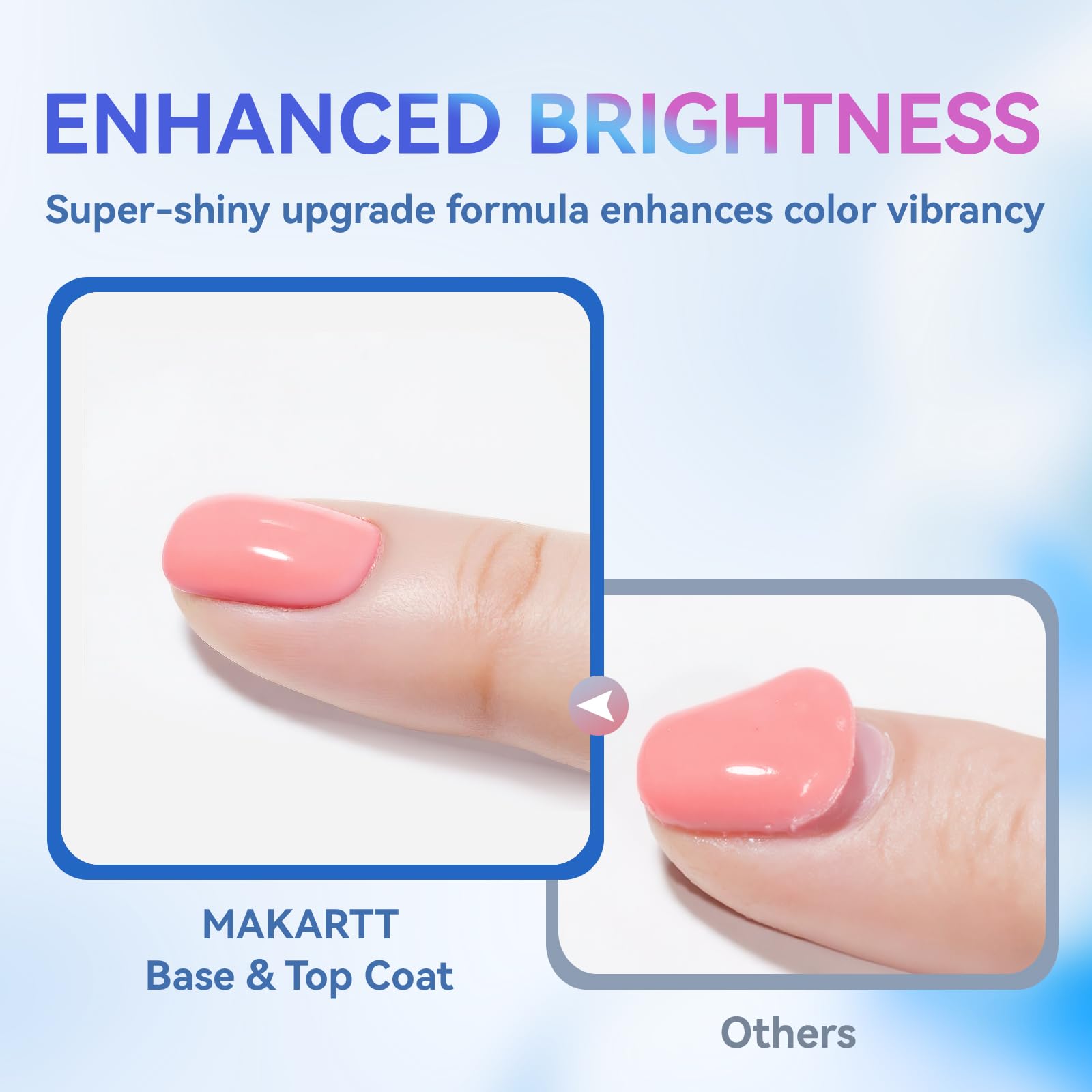 The 10ml bottles are compact for easy storage and travel touch-ups.