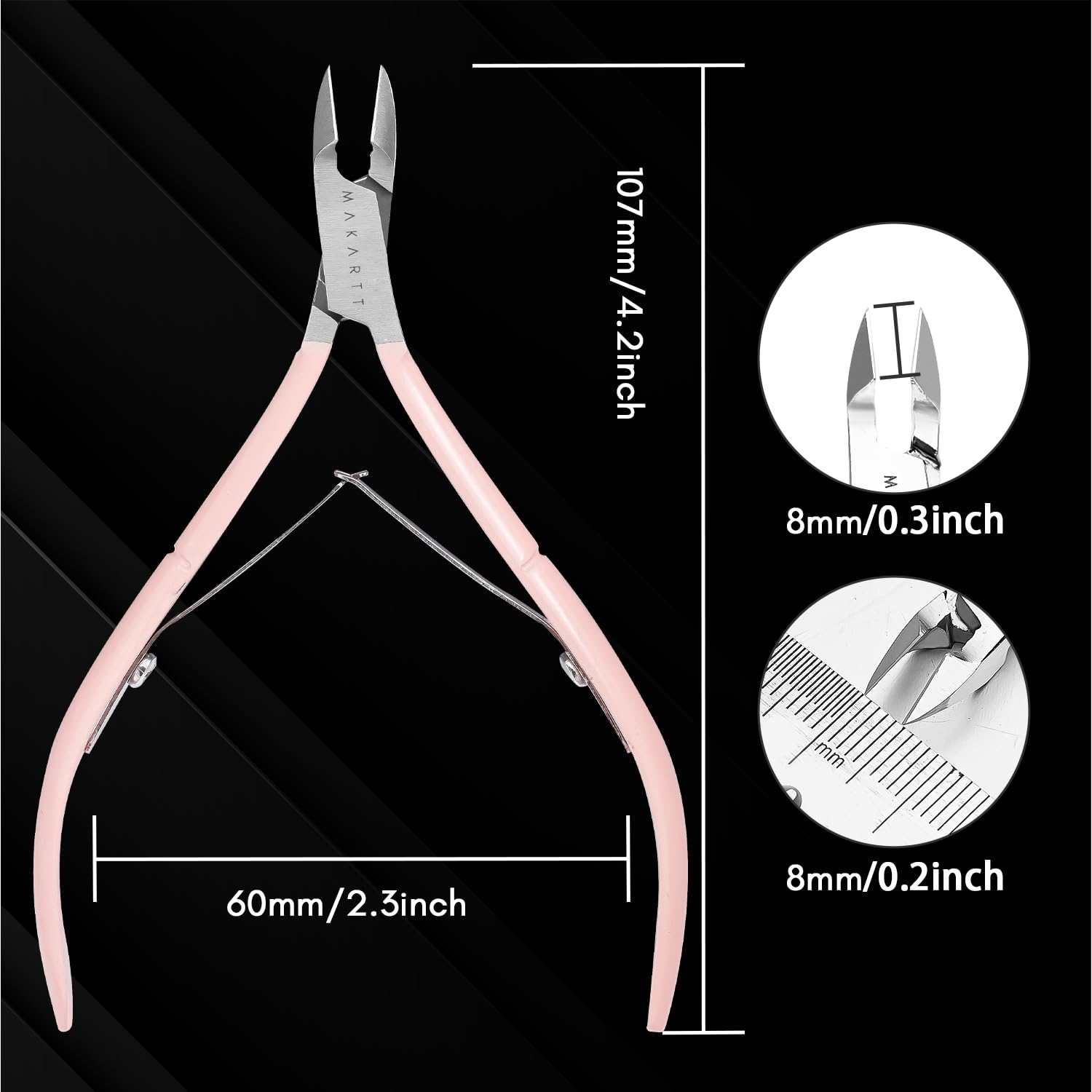 Makartt Cuticle Nippers easy-clean design for quick maintenance