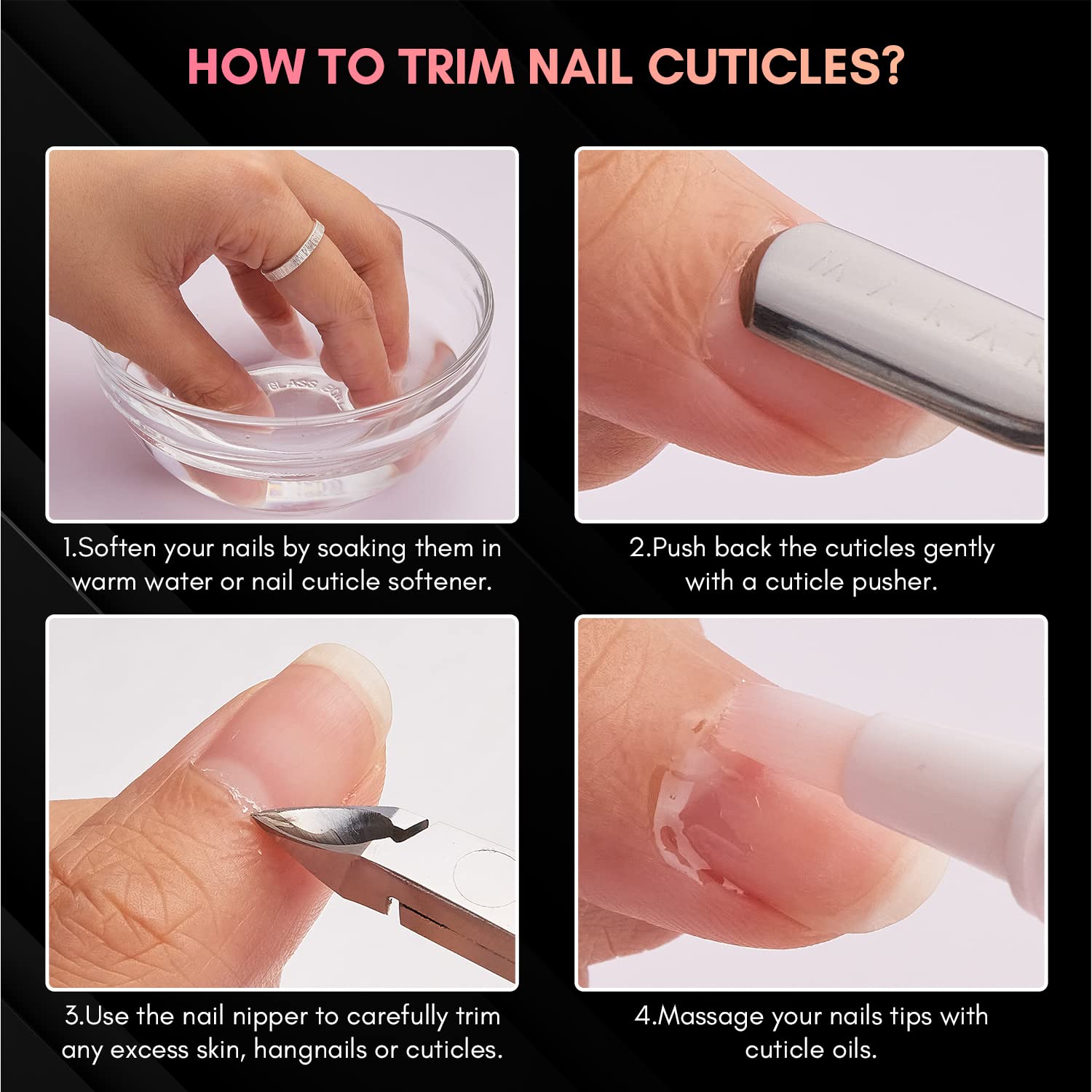 Makartt Cuticle Nippers travel size compact for on-the-go care