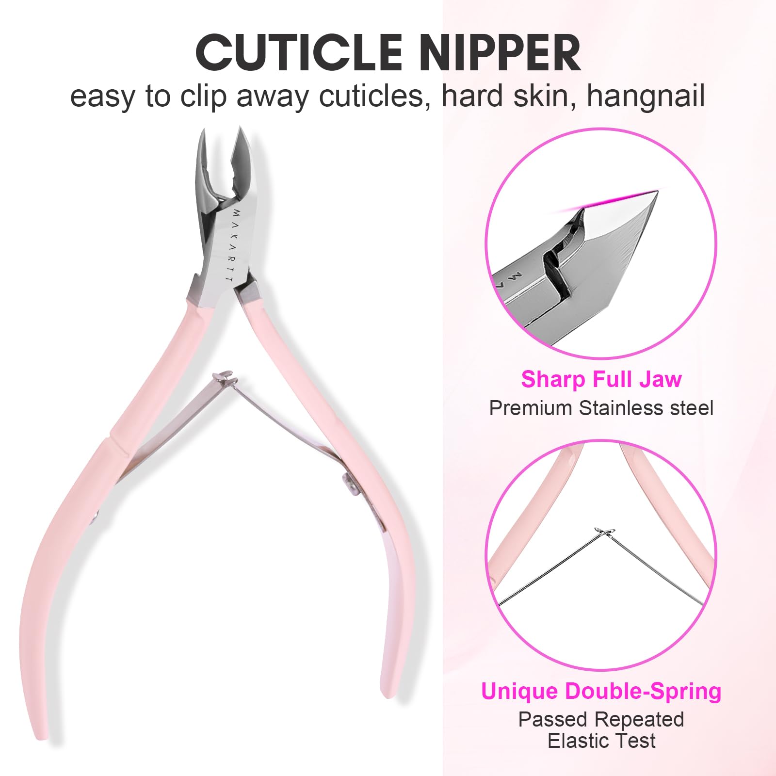 Makartt Gel Remover end aids safe removal of gel nails.