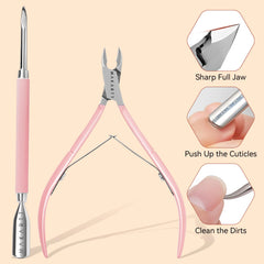 Makartt pink cuticle trimmer ready for precise cuticle shaping