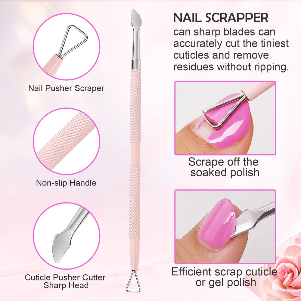 Makartt Scraper End removes soaked polish and debris efficiently.