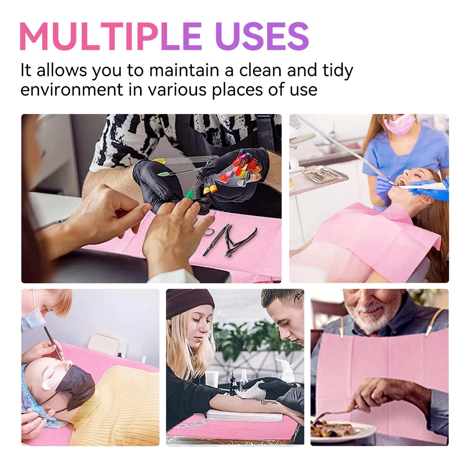 Makartt nail mats double as tattoo mats or beauty pads for versatility