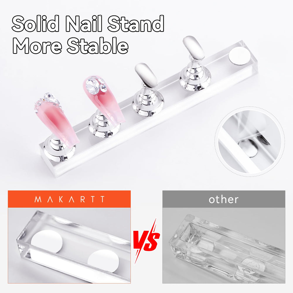 Makartt double-sided tape keeps nails secure for precise nail art.