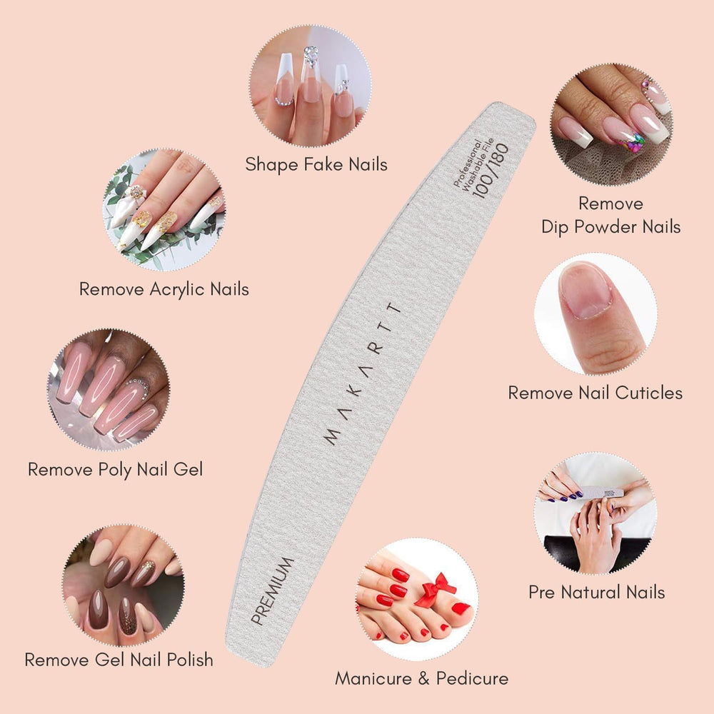 Makartt easy-clean reusable nail files ready for hygiene-friendly reuse