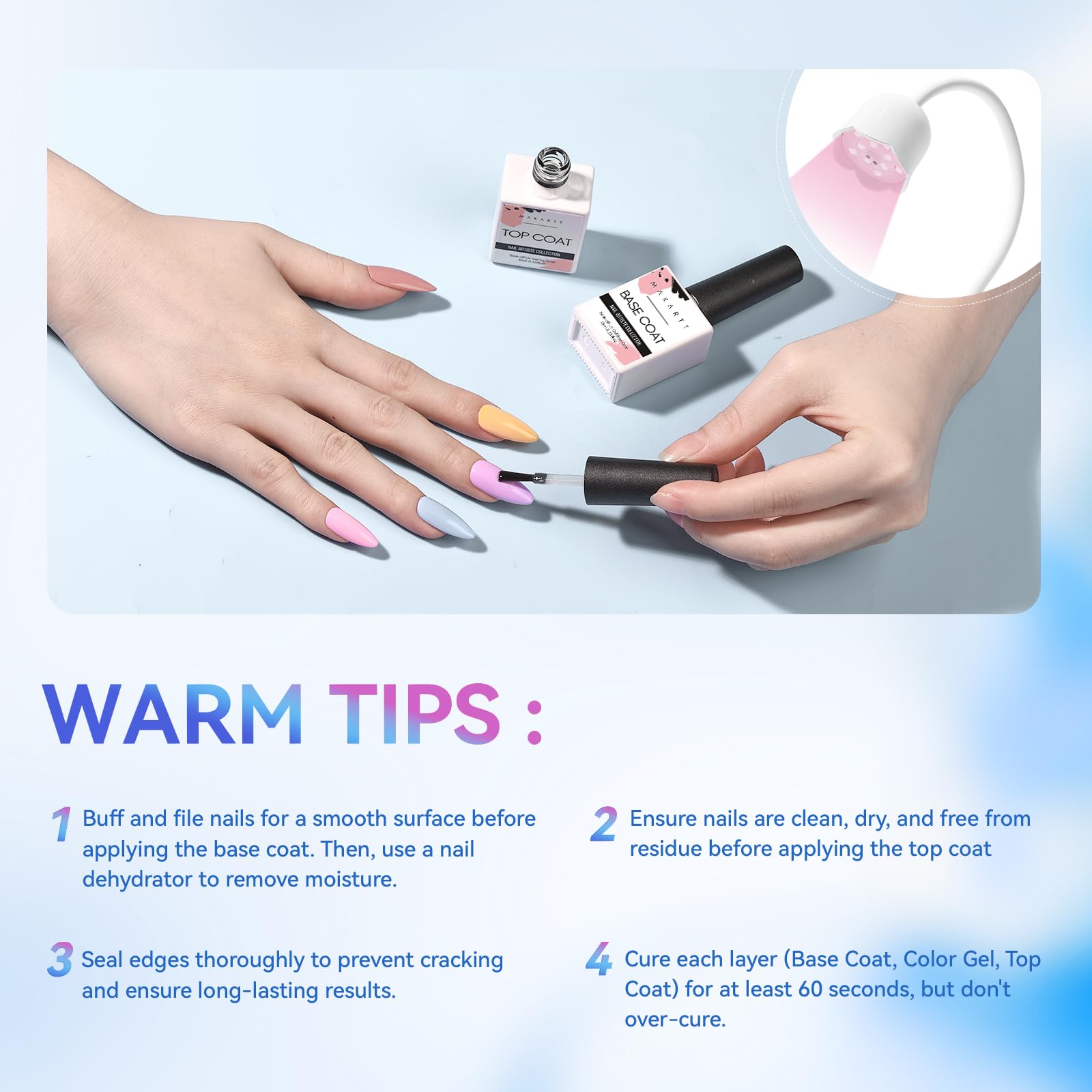 Removal is straightforward with remover or a nail drill when ready.