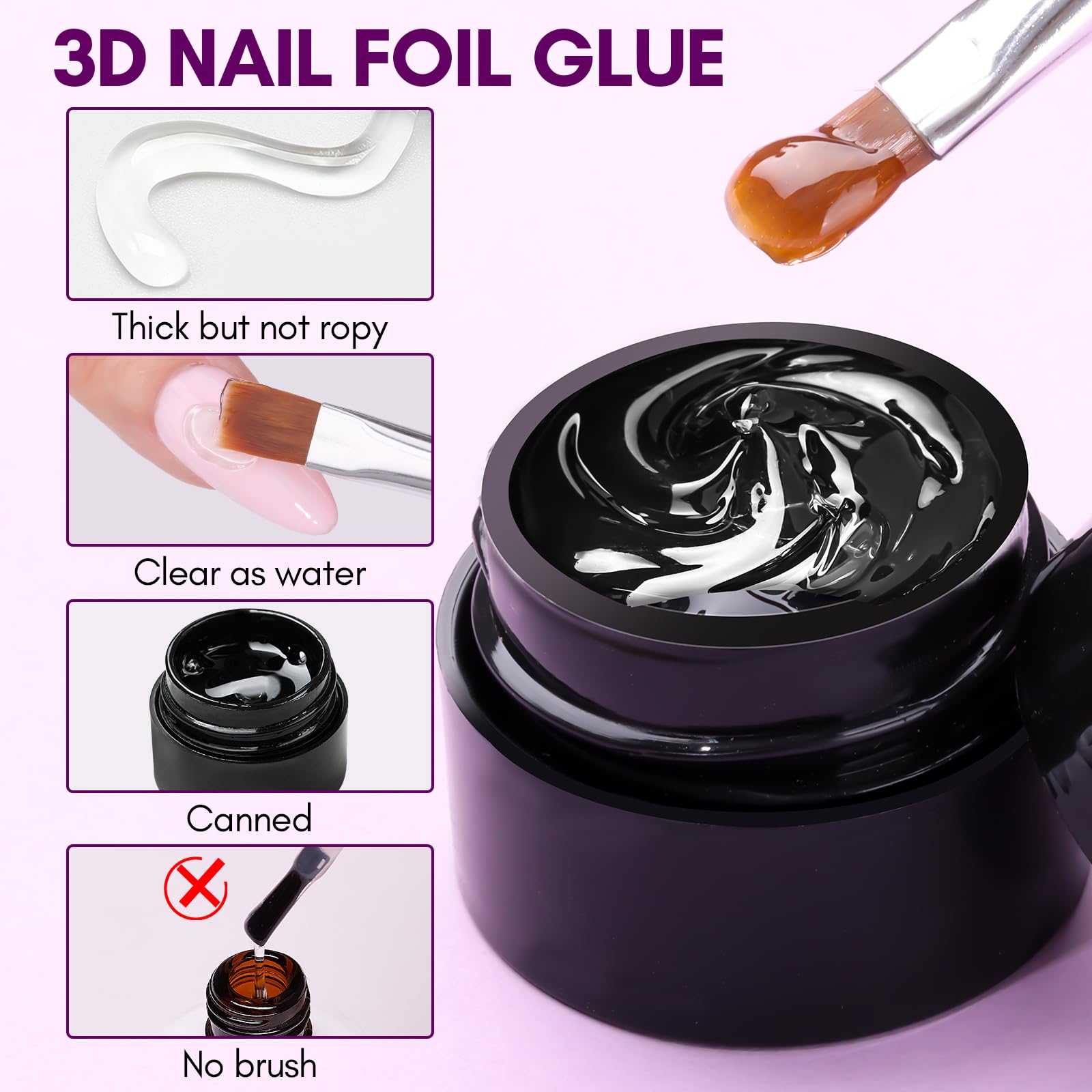 Efectos 3D lineales con este gel para uñas Makartt