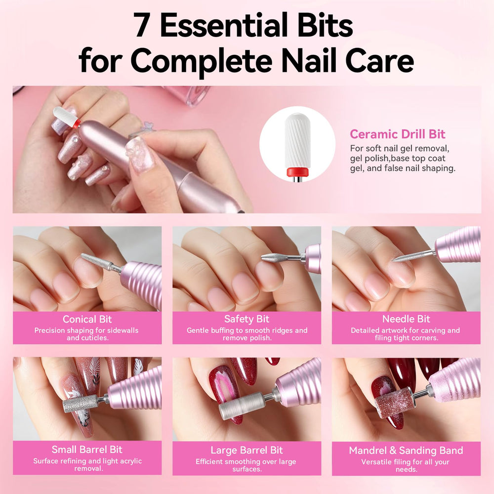 Makartt Electric Nail Drill offers long battery life for busy salons on the go.