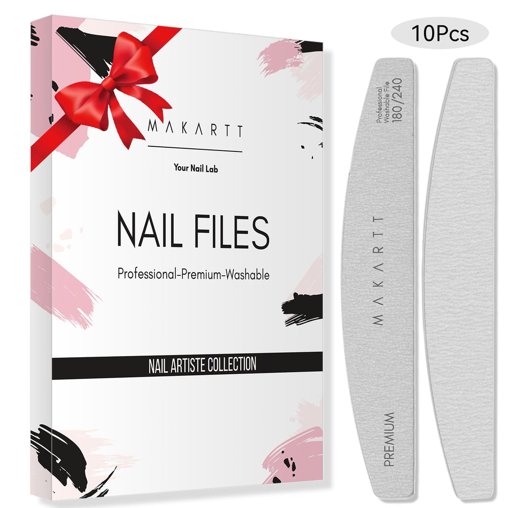 Makartt grey emery board with durable precision grit for nails.
