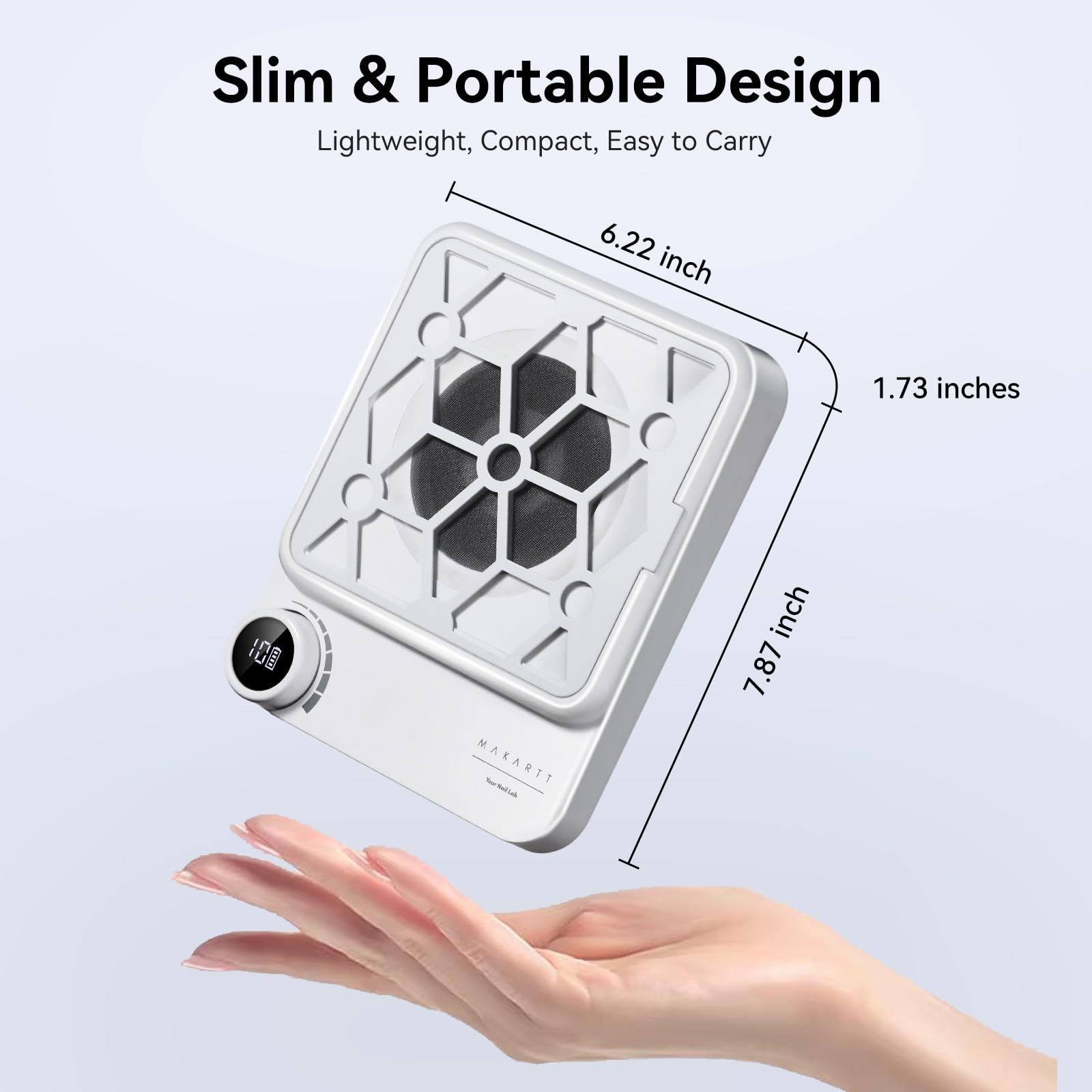 Makartt ERYNOS dust collector LED display shows speed for precise control