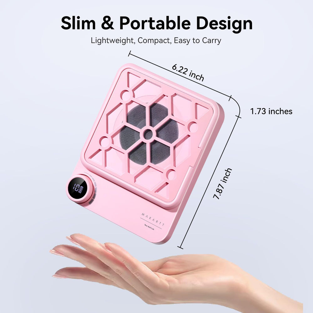 Makartt ERYNOS dust collector with LED display for easy speed control during manicures.