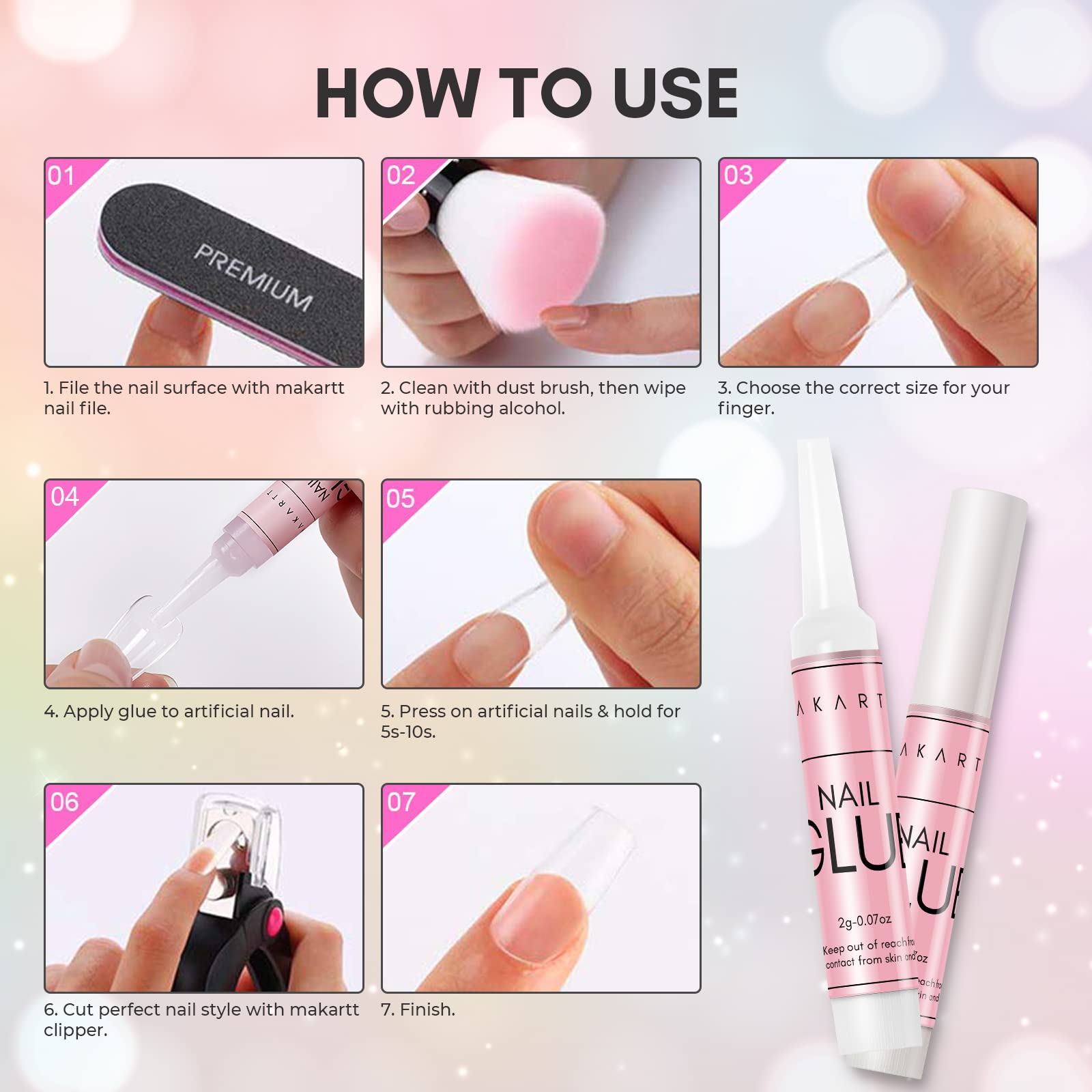 Makartt fórmula libre de HEMA, opción más suave para uñas naturales.