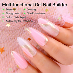Gel builder blanco Makartt para uñas de aspecto limpio
