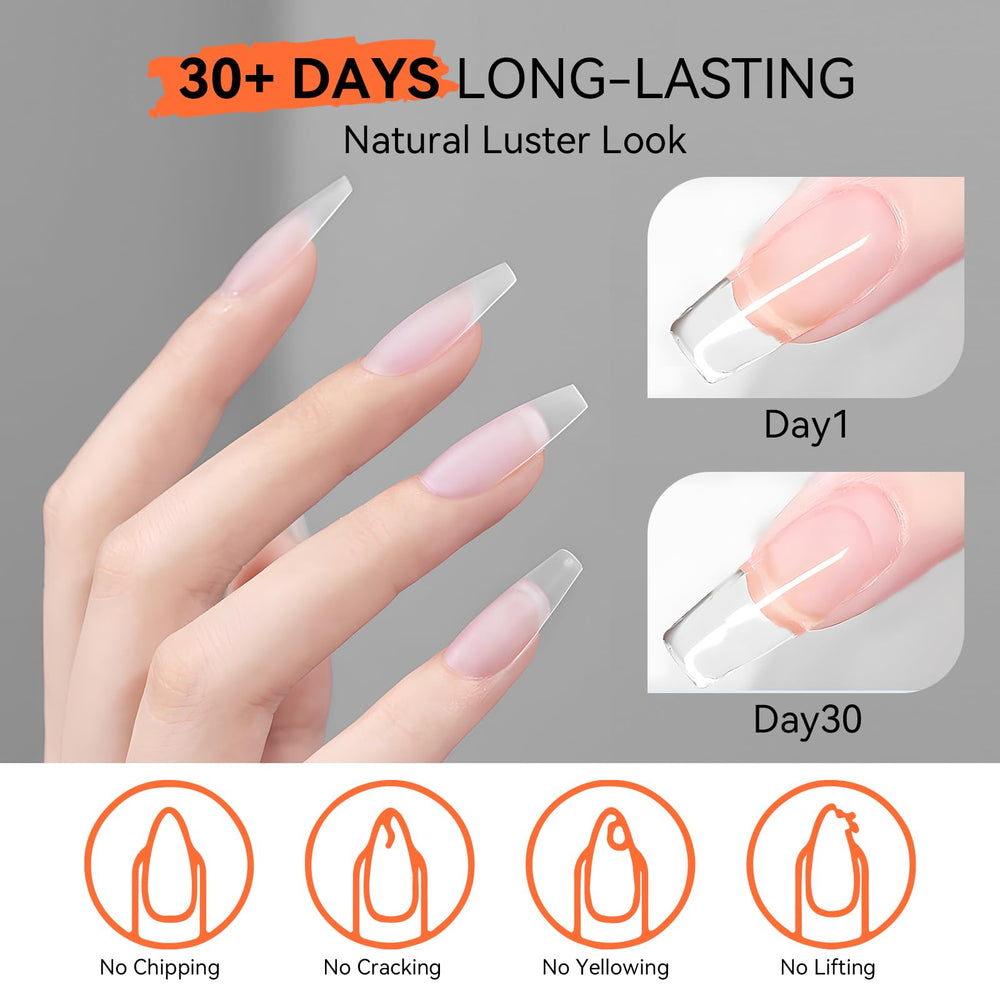 Makartt gel constructor con brillo natural: aspecto limpio y natural.