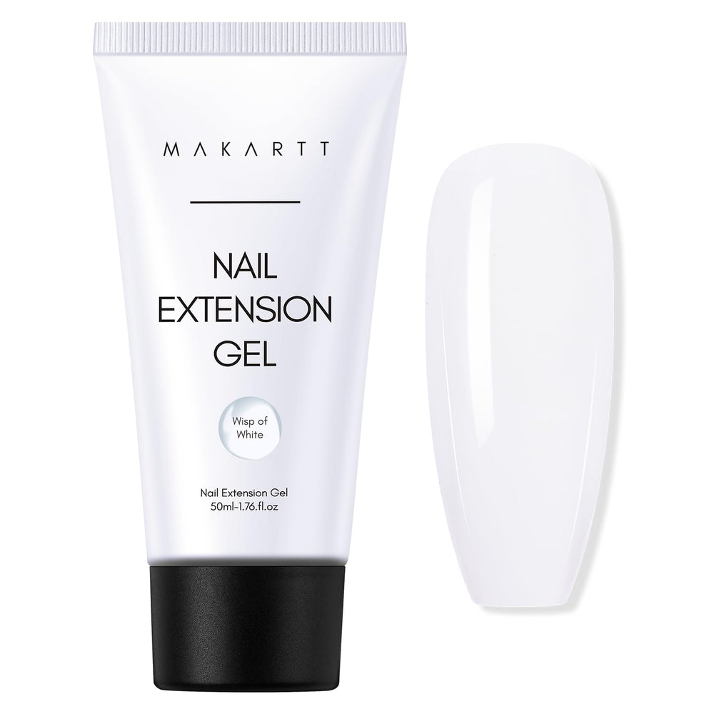 Makartt gel de construcción blanco lechoso en frasco de 50ml para uñas.