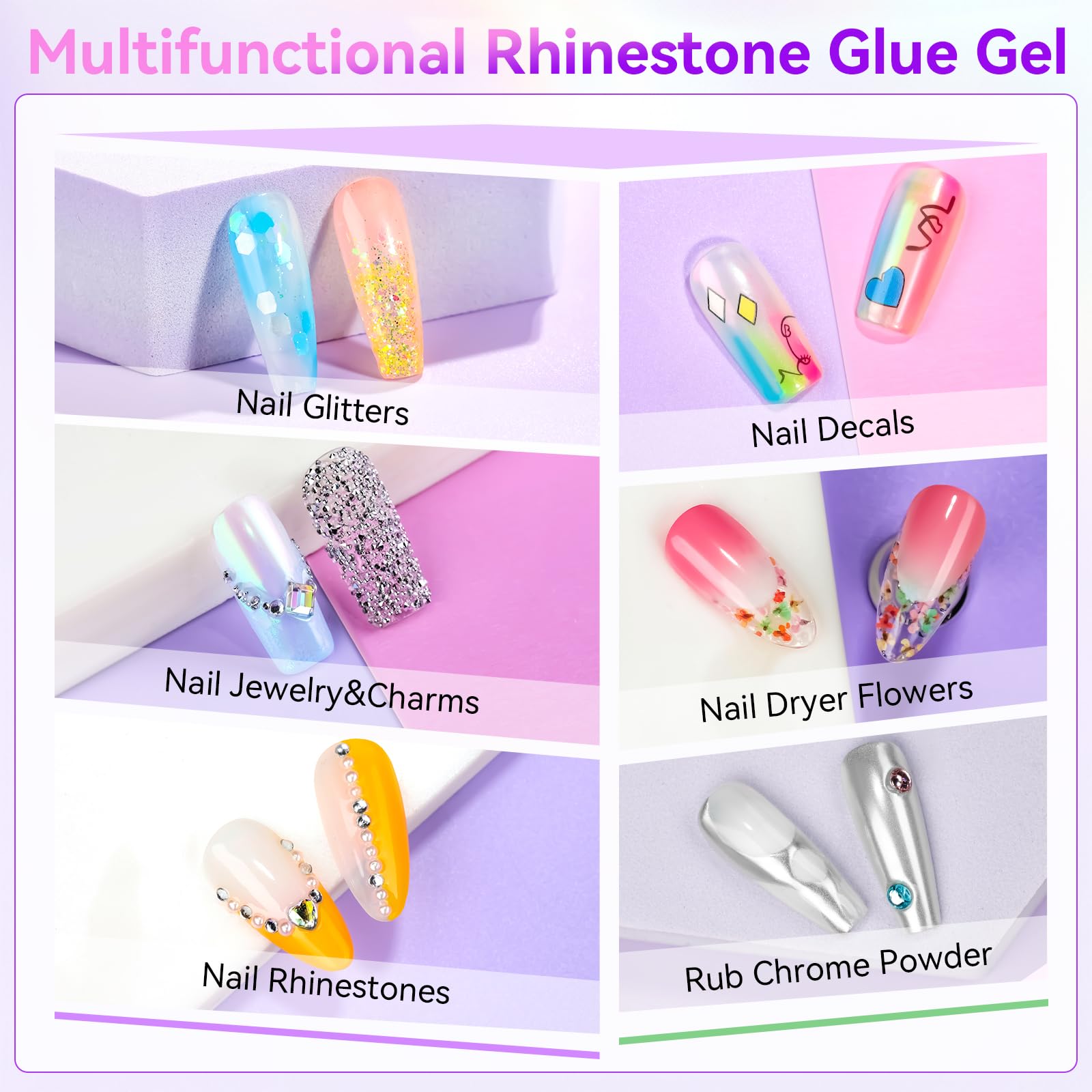 Makartt Gel envase de 8 ml para uso cómodo y duradero