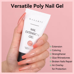 Makartt Gel Extension Uñas 50ML: extensión duradera para looks elegantes.