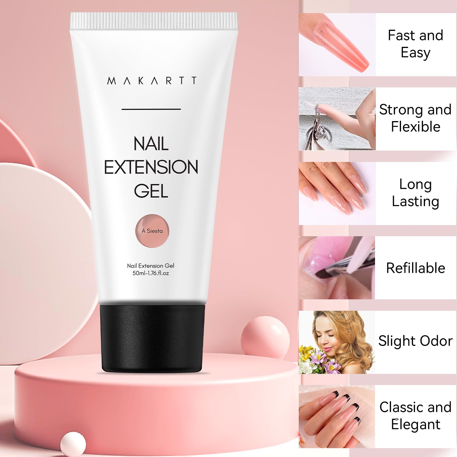 Makartt Gel Libre de HEMA 50ML: fórmula segura para uso artesanal.