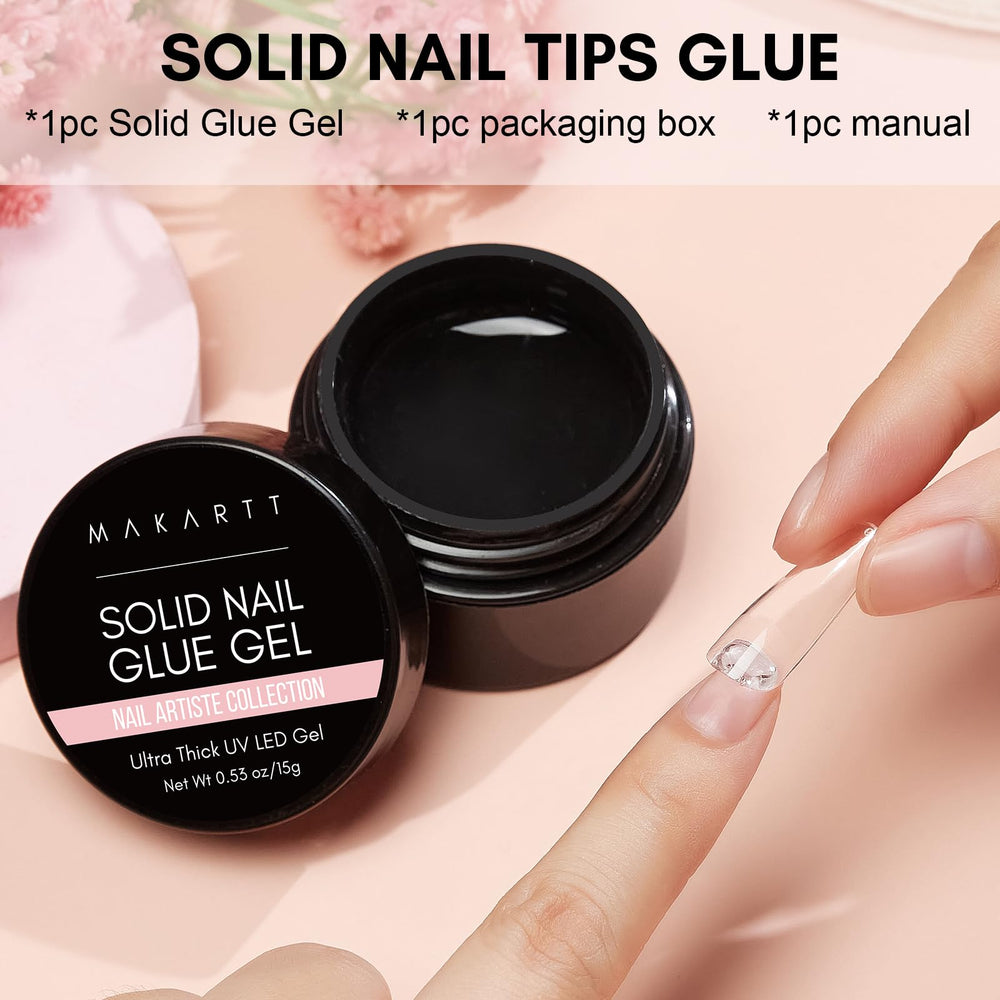 Makartt gel sólido para uñas, ideal para crear uñas caseras duraderas y espectaculares.