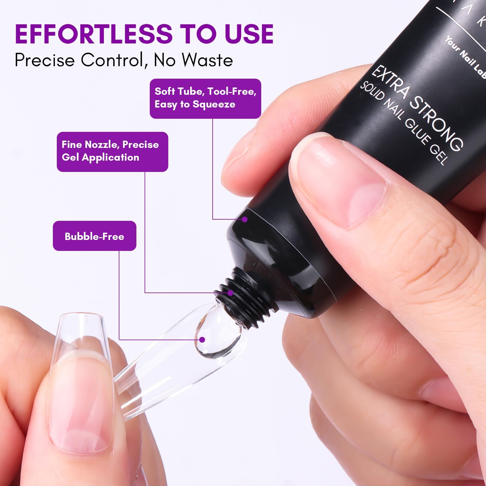 Makartt gel solido: formula transparente y sin olor para uñas