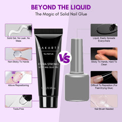 Makartt gel solido para uñas: uso con una mano y limpieza facil