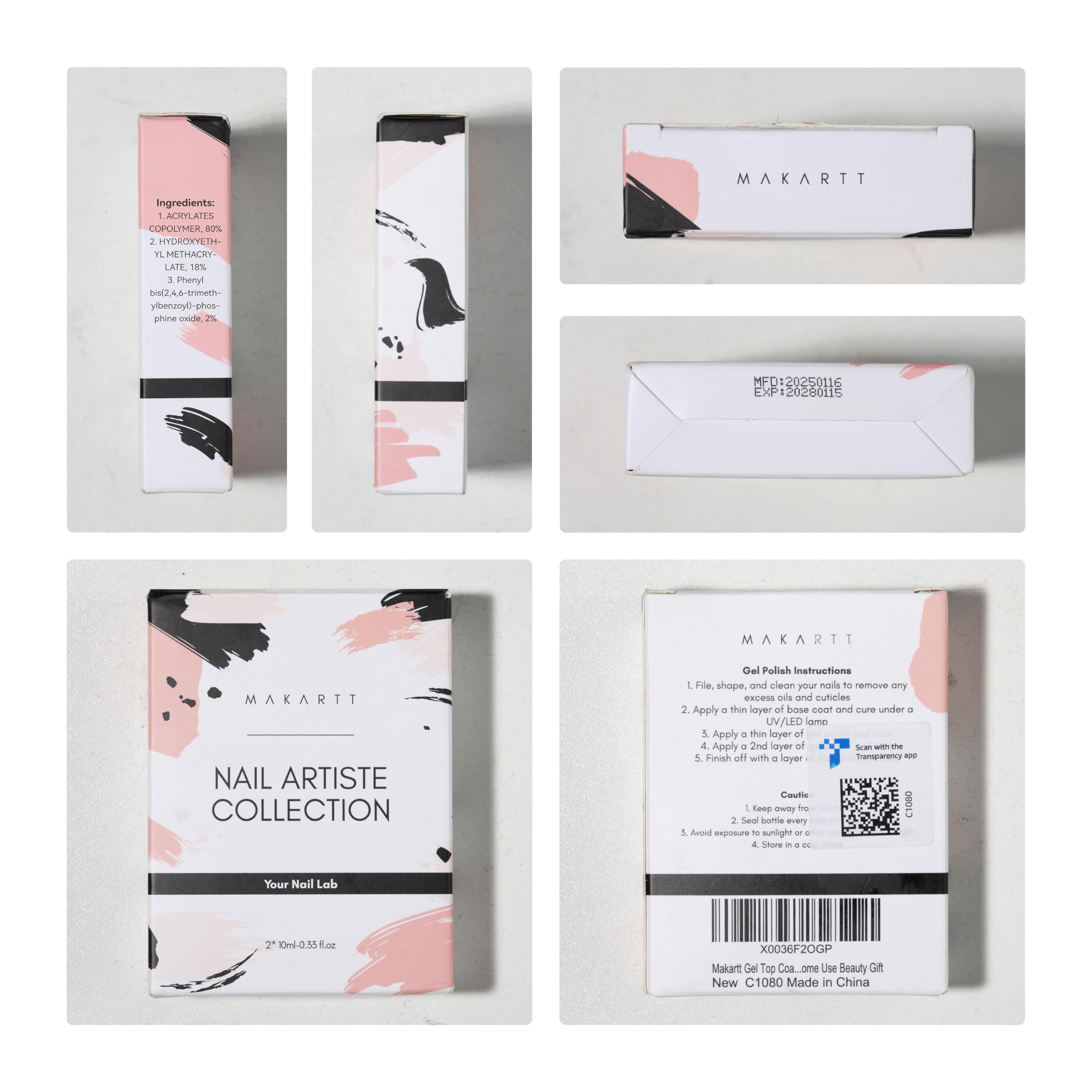 Makartt Gel Top Coat home-salon usage suitable for DIY manicures at home.