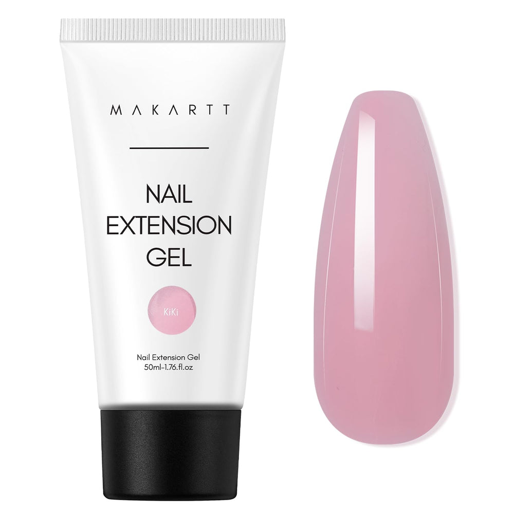 Makartt gel polímero 50ml en botella rosa-marrón, fácil de usar y duradero.