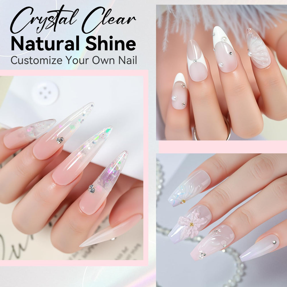 Makartt gel encapsulates glitters and dried flowers for custom designs