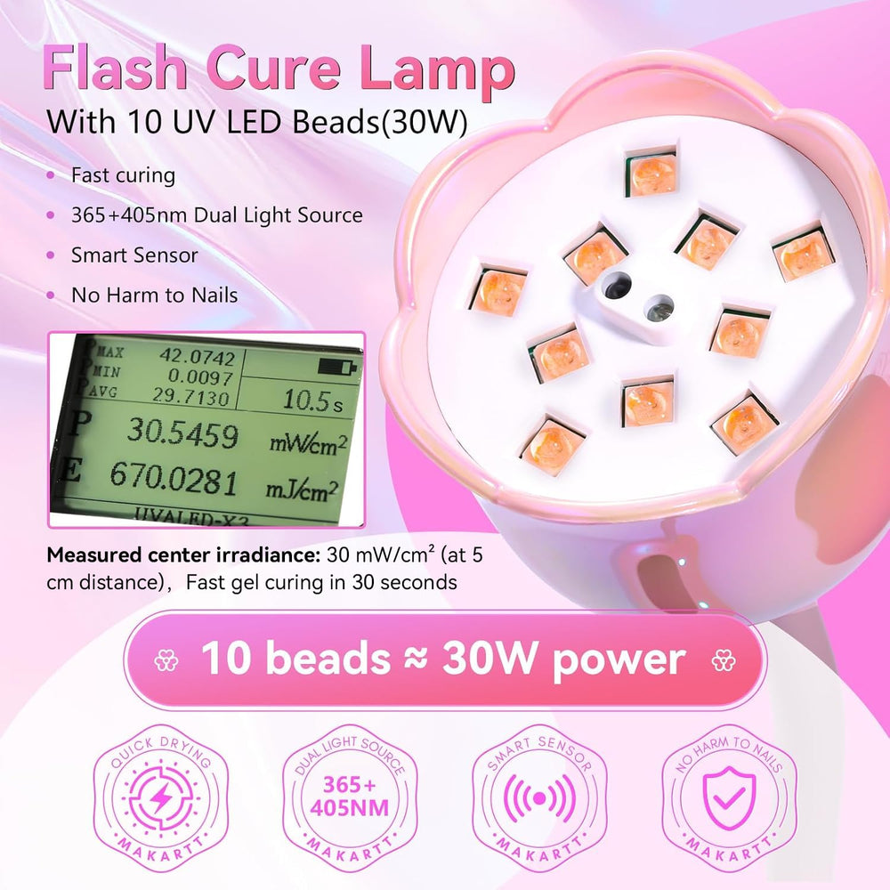 Makartt gooseneck offers flexible 360-degree positioning for Nail Lamp.