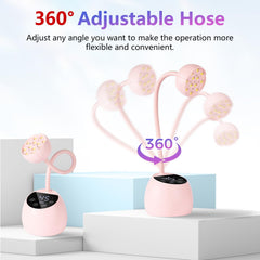 Makartt lamp with 360-degree gooseneck for angle-perfect curing.