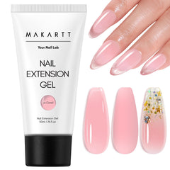 Makartt Hema-Free Poly Nail Gel 50ML packaging showcases safe, easy at-home nail enhancement