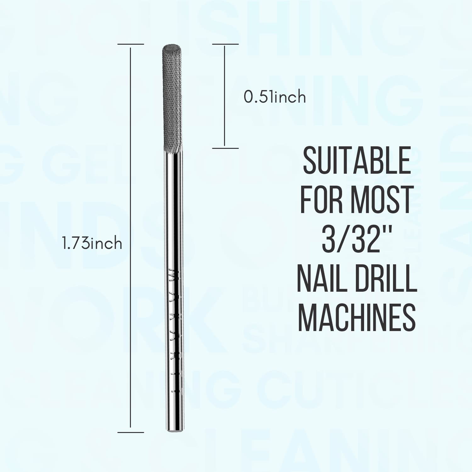 Makartt high-strength carbide bit maintains performance on gel and acrylic nails.