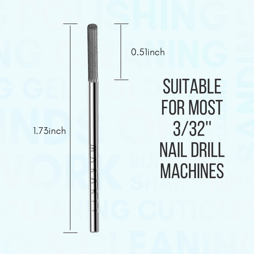 Makartt high-strength carbide bit maintains performance on gel and acrylic nails.