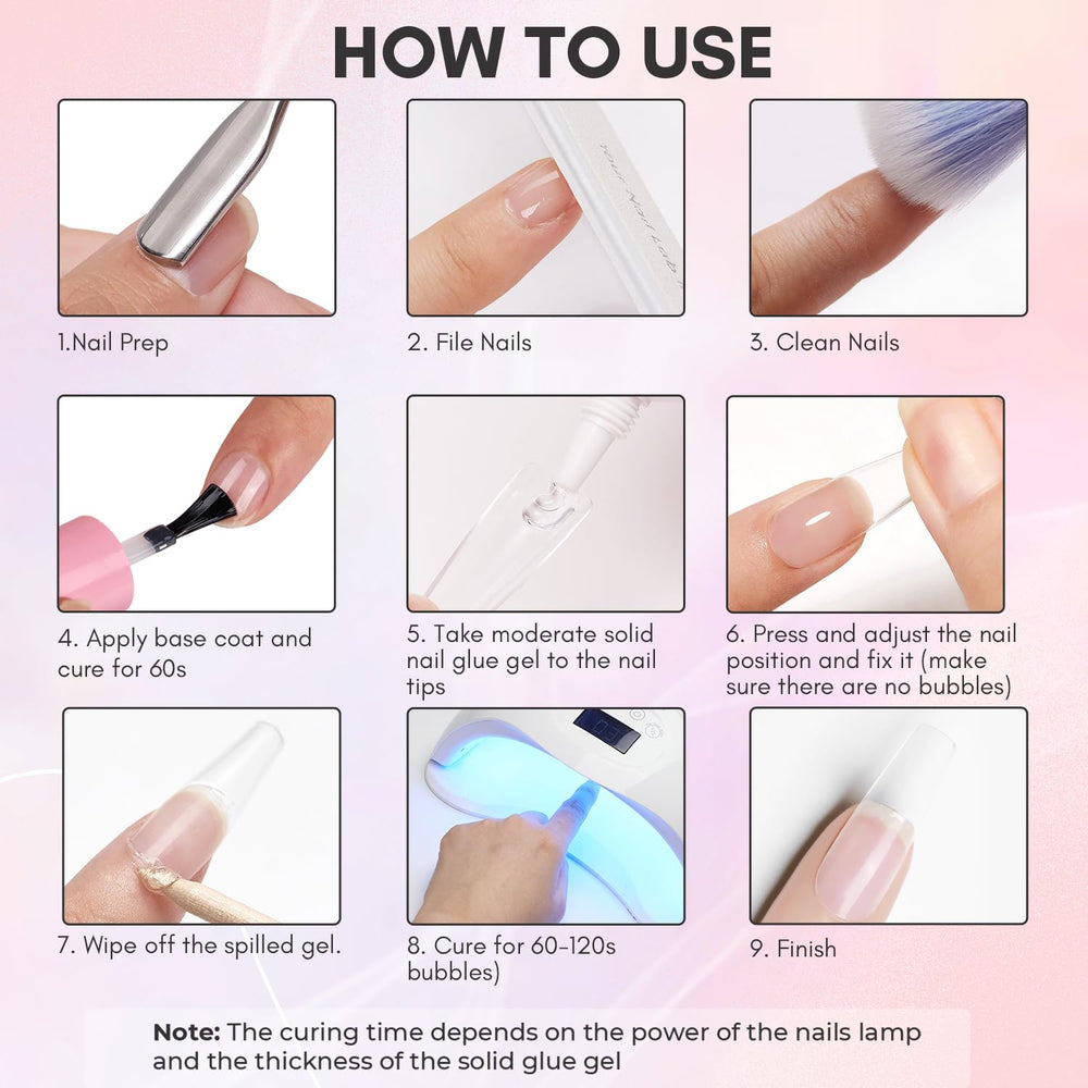 Makartt gel nail glue: ingredientes naturales y olor neutro para uso cómodo.