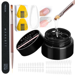 Makartt kit gel constructor transparente: conjunto completo para extensiones duraderas.