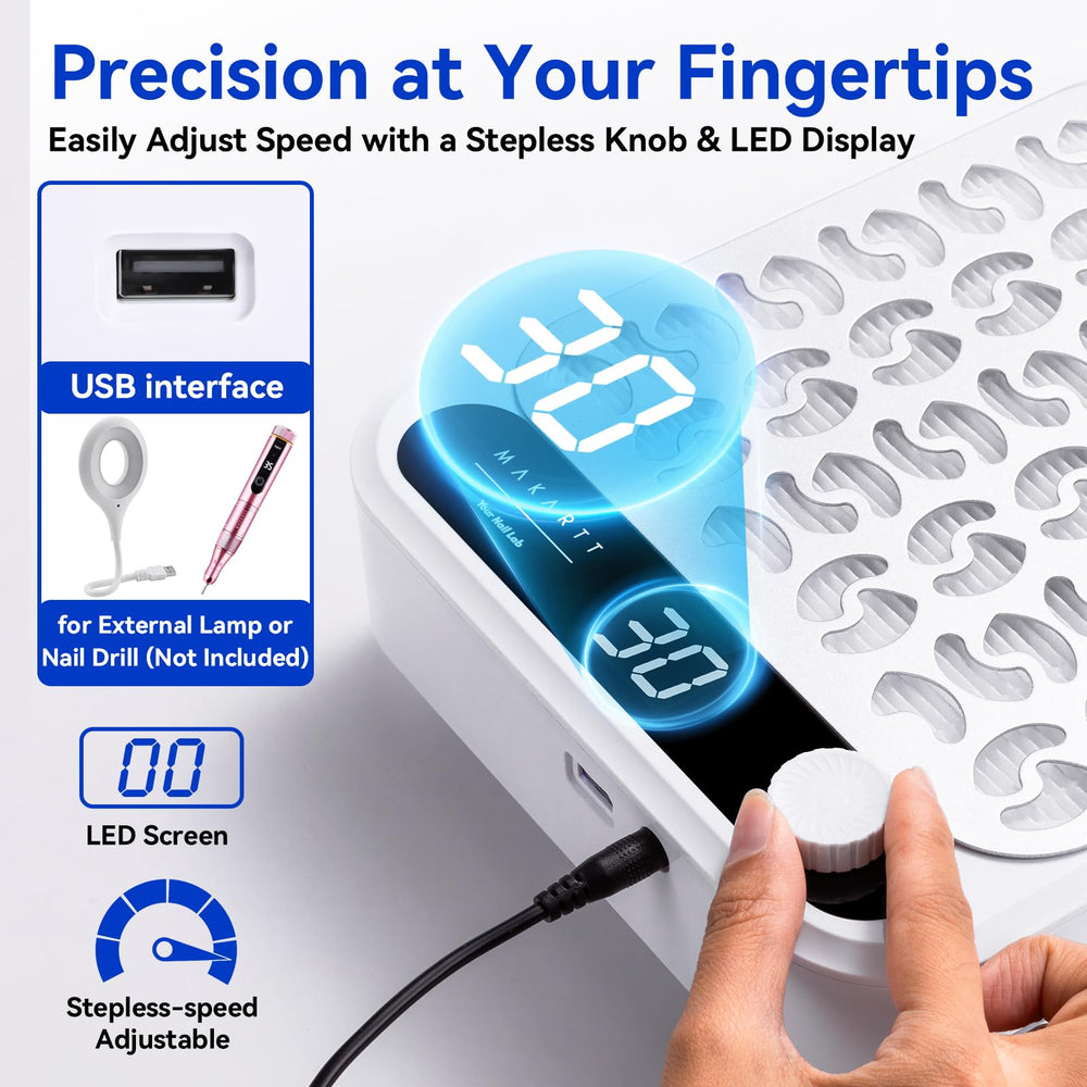 Makartt Larina strainer panel captures dust from all directions.