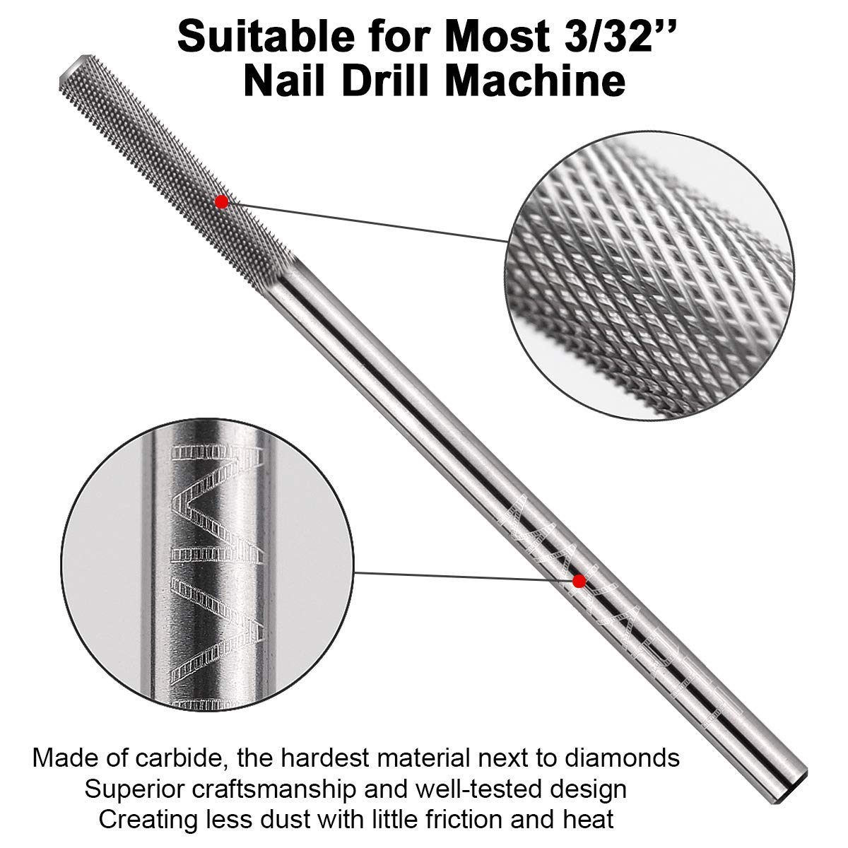 Makartt long-life cuticle nail drill bit supports repetitive use with consistent results.