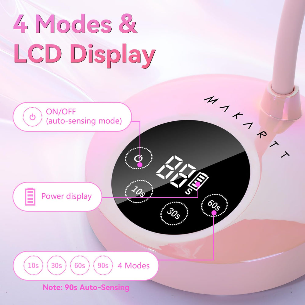 Makartt lotus-design nail lamp adds style to workspace.